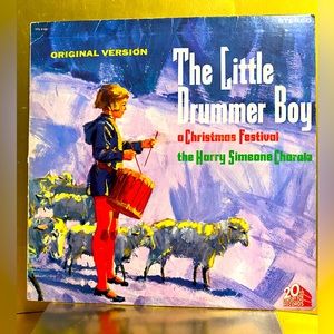 THE LITTLE DRUMMER BOY VINYL 33 1/3 RPM RECORD LP VTG 1963 CHRISTMAS MUS…